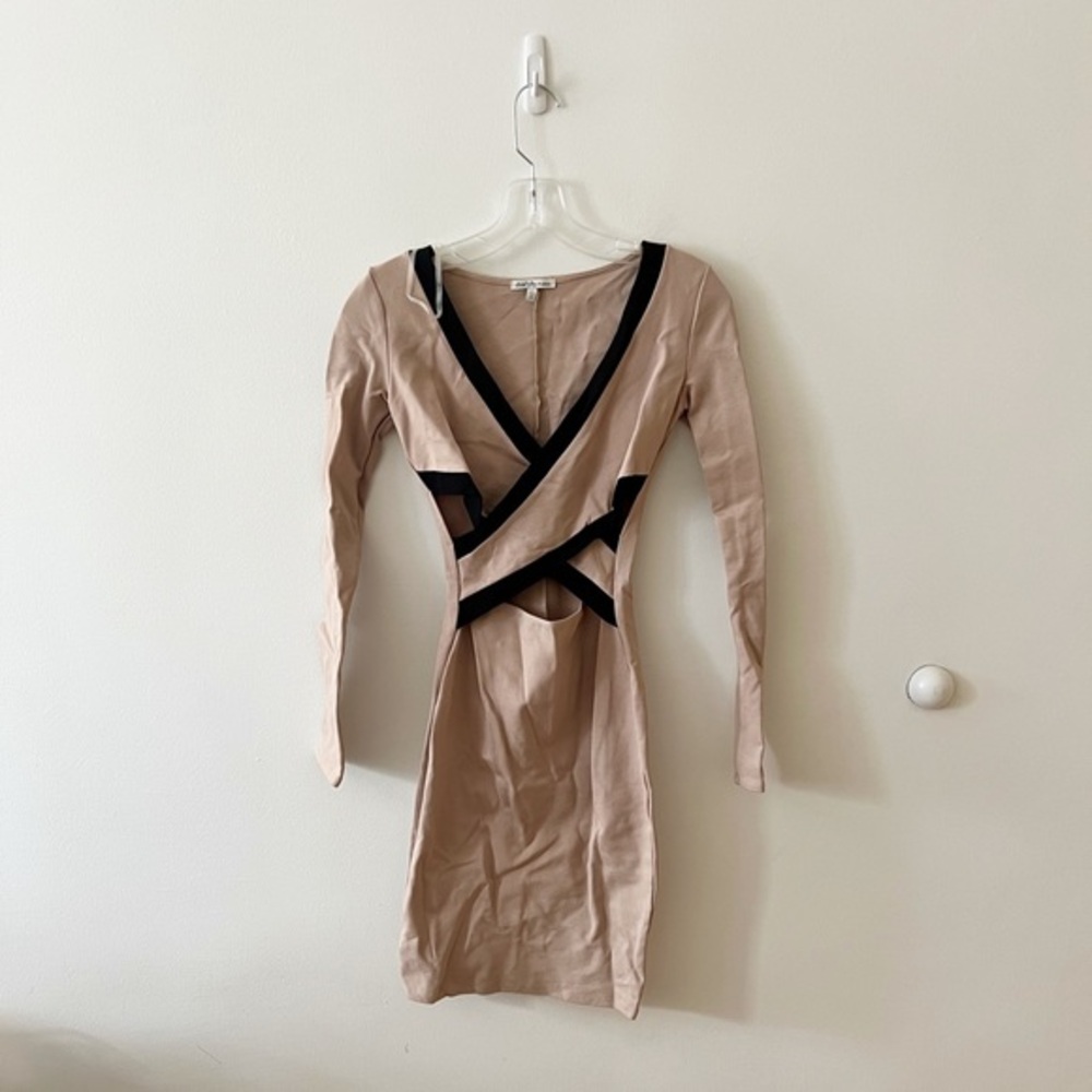 Charlotte russe midi nude dress